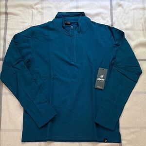 Glyder Blue Vertex Quarter Zip Sweatshirt